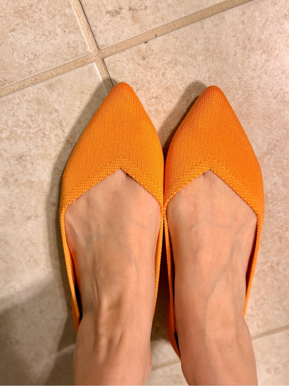 Rothy's women point flat shoe - Picture 3 of 5